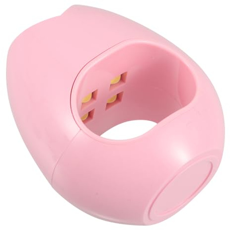 Mini Lámpara UV LED Rosa para Uñas de Gel, Secado Rápido | Usb, Plástico, Uso Dedo, Diseño Portátil, para Manicuras en Casa Marcha