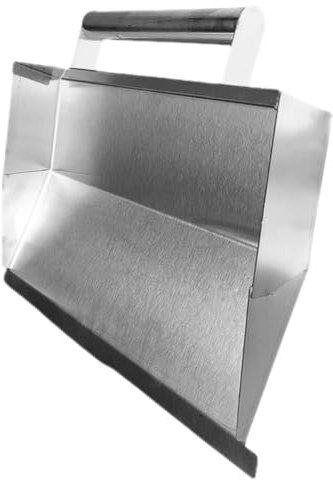 DECOMELODY Llana de Acero Inoxidable para Acabado de Hormigón y Paneles de Yeso Herramienta de Albañilería Profesional Paleta de Cemento Ergonómica para Paredes y Bordes 1 Pieza