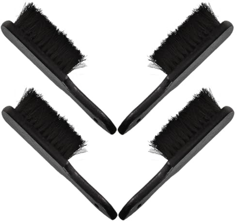 CLISPEED Lot de 4 Brosses pour Cheminée Manche Long Antidérapant Poils Denses pour Nettoyage de Barbecue et Foyer Accessoires Polyvalents de Nettoyage Extérieur Cuisine en Plein Air