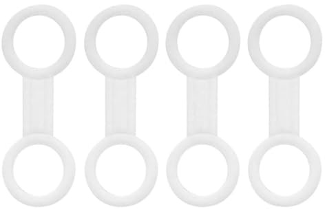 NINMORTH 4 Pack Silikon Schnorchel Keeper Tauchen und Schnorcheln Tauchschnorchel Halter Clip mit Gummiband Transparent 10cm