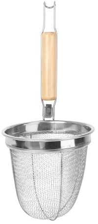 Colador de fideos, cesta malla, colador acero inoxidable, espumadera filtro fino for Pasta, café, araña, utensilios cocina