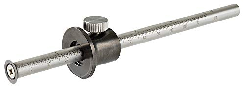 DICTUM® Streichmaß kompakt | Messschieber | Rollstopp-Funktion | Aus Edelstahl | Hohe Anreißgenauigkeit | Gehärteter Schaft