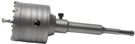 WERKA PRO Scie trépan SDS+ en carbure de tungstène, idéale pour maçonnerie et bricolage, longueur 160 mm, diamètre 68 mm, fixation rapide SDS+, robuste et durable, couleur argent. | Stable, usage bricolage, carbure de tungstène, long. 160 mm, système sds+