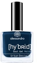 Alessandro Hybrid Lack Urban Denim – Urbanes Blau - In Nur 3 Schritten - Perfekte Nägel Ohne Led -Bis Zu 10 Tagen Halt!
