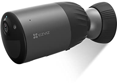 EZVIZ Battery Security Camera Outdoor No Monthly Fee with Free Local Storage 32GB, Color Night Vision, Solar Panel Compatible, 1080P, Human Detection, Two Way Audio, Google Alexa Control (BC1C)