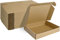 HORLIMER 25 Stück Versandkarton Klein Karton Box, 28x20,4x5,1 cm Verpackungskartons aus Wellpappe für Warensendung, Geschenkbox, Faltkarton, Postkarton(Braun)