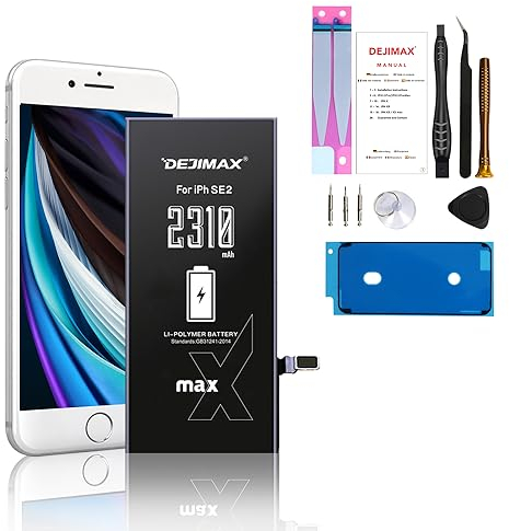 DEJIMAX Batteria Compatibile con SE-2 2020, Batteria di Sostituzione deg Li ioni di litio ad Alta Capacità 2310 mAh, con Strumenti e Istruzioni di Riparazione Completi