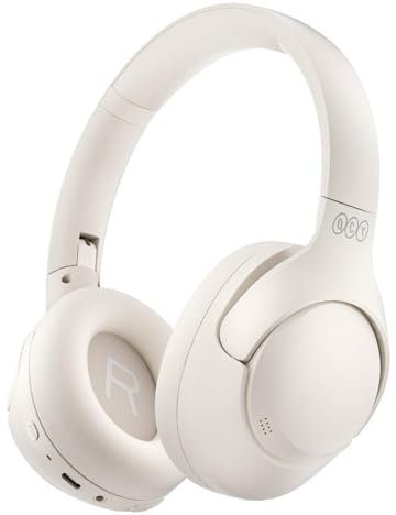 QCY H3 ANC Cuffie Bluetooth Cancellazione Attiva del Rumore,Cuffie Over Ear Wireless con Hi-Res Audio,Chiamate Nitide,60 Ore di Riproduzione,Connessione MultiPoint,EQ personalizzabile,Bluetooth 5.4