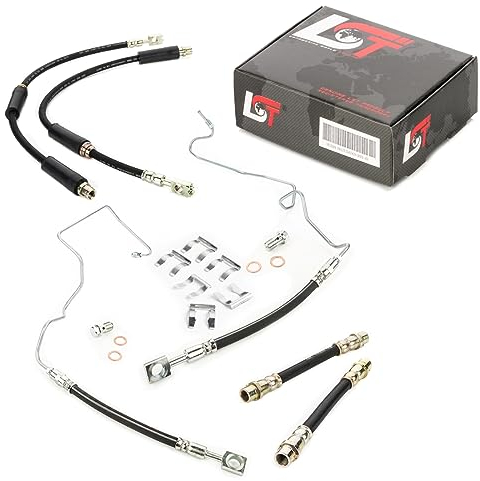 LST 6x Bremsschlauch Set vorne hinten + Halteklammer TT Roadster 8N3 8N9
