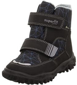 superfit Garçon Husky Warm gefütterte Gore-Tex Botte de Neige, Noir Gris Clair 0000, 36 EU Large