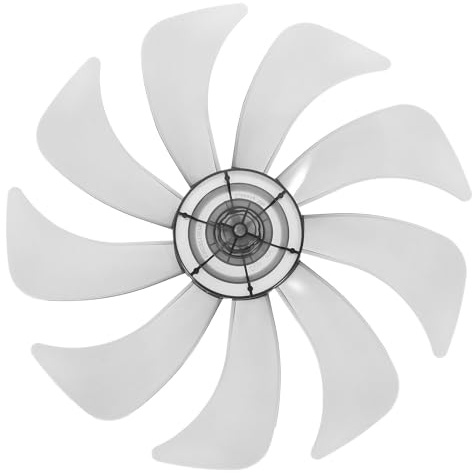 Luxshiny Ventola Ricambio Per Ventilatore Lama Da 13.4 Pollici Accessori Ventilatore Da Tavolo E a Piantana in Plastica Bianca Facile Installazione E Resistente All'Usura