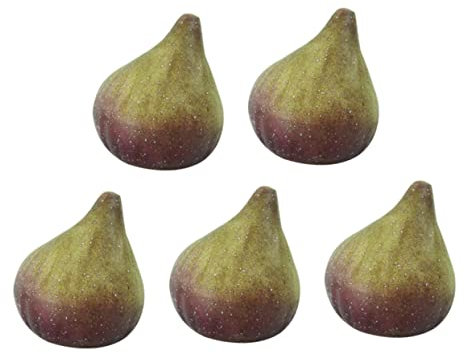 ORFOFE 5stücke Dekorative Künstliche Feigenfiguren Lebensechte Obst Deko Für Esszimmer Tischdekoration Kreative Kleine Früchte Modelle Vielseitig Für Wohnraum Und Restaurant