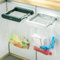 BEPOPWAVE Trash Bag Holder Collapsible for Kitchen Cabinets Doors and Cupboards, Under Sink Bag Holder, Hanging Garbage Bag Holder, Kitchen Waste Can, Trash Cans for Toilet, RV (White)