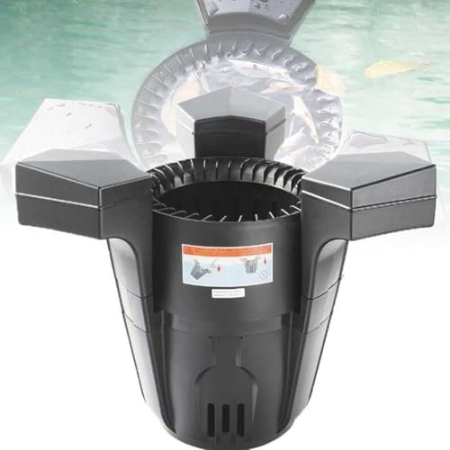 Skimmer flotante de succión para estanque de peces, piscina, jardín, limpiador y clarificador automático de piscinas, extractor de superficie de piscina y robot skimmer flotante para estanques