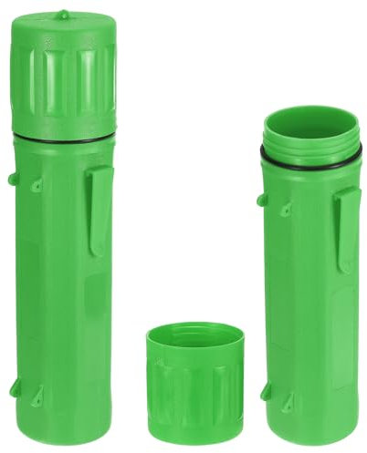 sourcing map 2pcs Welding Rod Storage Tube, 14 Inch Tungsten Electrode Holder Container Airproof Waterproof 4.5kg Capacity, Green