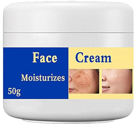 Mnozreo Crema Sbiancante per il Viso,Rimozione delle Macchie Solari e Idratazione del Viso,50G,1PC,Illumina Efficacemente Macchie dell'Età