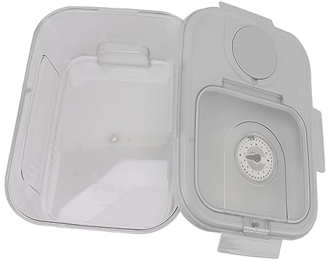 BAOFUYA Rice Container Kitchen Drying Food Warehouse Grain Dispenser Muesli and Beans Pet, Pp Material (Small 5kg Capacity White)