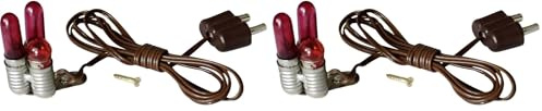 Kahlert Licht 60800 - Minipuppenzubehör Flackerlicht mit Schraube 3.5 V, Braun (Packung mit 2)