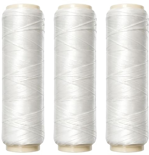 3Pcs Bait Elastic Sea Fishing, Clear Fishing Line, 0.2mm Elastic Thread for Sea Fishing Bait, Durable Fishing Lines for Saltwater Conditions, Bait Elastics for Long-Distance Casting