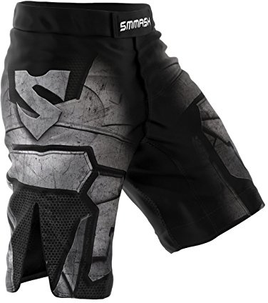 SMMASH MMA Shorts Uomo Thaibox Muay Thai Pants Pantaloni da Boxe Pantaloni Sportivi Pantaloncini da Allenamento Chiusura in Traspirante Resistente All'Abrasione