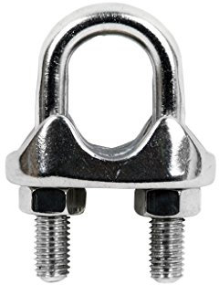 Cofan 18005006 - Pack de 5 Sujetacables (Acero Inoxidable, M-12, Din-741)