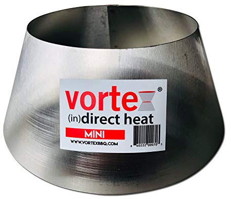 Mini BBQ Vortex™ (in) Direct Cooking Charcoal Grill Accessory Cone for BGE Kamado Jumbo Smokey Joe - Original - USA Made -Genuine MINI Size