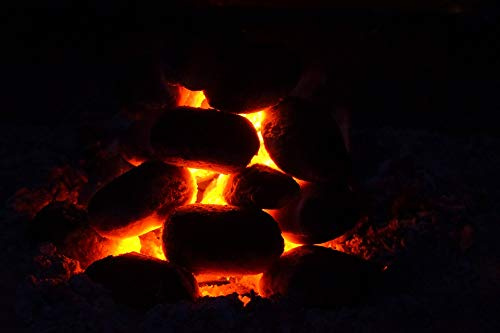 Carbon Glow Charcoal Burn Briquettes-20 Inch by 30 Inch Laminated Poster with Bright Colors and Vivid Imagery-Fits Perfectly in Many Attractive Frames