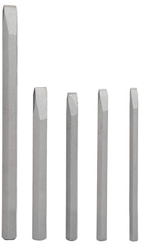5Pcs Holzschnitzerei Meißel, Holzmeißel Set, Legierter Stahl Meißel Set Zylinderschaft Zementbohrer Holzbearbeitung Schnitzmesser Werkzeuge für Handwerk & Holzarbeiten