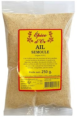Ail Semoule 250g - Epice d'Or, 100% Naturel, Sans Colorant, Sans Additif, Sans Arôme Artificiel Ni Conservateur