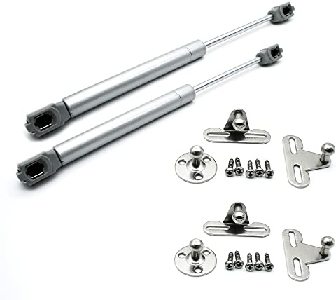 DOJA Barcelona | Gasdruckfeder | 150N | 2 Pack Gasdruckdampfer | Gasstoßdampfer | Gasfeder Dampfer | Gasfeder hydraulisch fur Kuchenturen | Kuchenschrank, Badezimmer, Wohnwagen, Wohnwagenhalterung