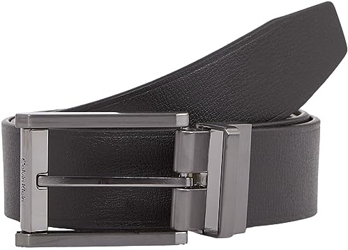 Calvin Klein Herren Gürtel Ledergürtel, Schwarz (Ck Black/Dark Brown), 105