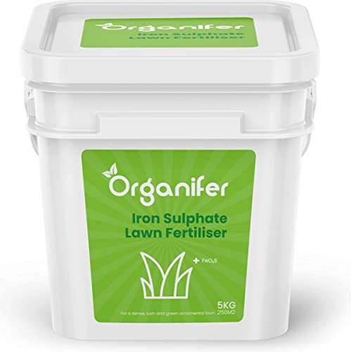 Fertilizzante Al Solfato Di Ferro (5 Kg - 250 M2) - Muschio - Concime Per Prato - Prato Pulito - Fertilizzante - Concime Di Ferro - Solfato Di Ferro Per Prato - Organifer