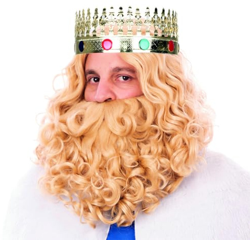 EUROCARNAVALES Heiliger König Perücke und Bart blond