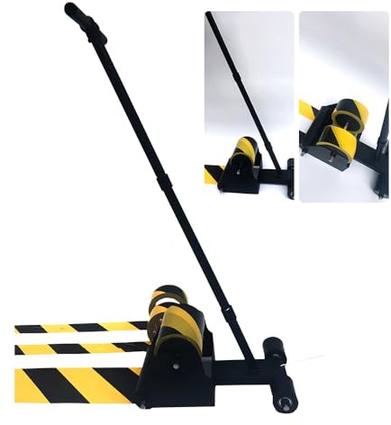 BAUSATZ Floor Tape Marking Machine,Manual,Lane Marking Applicator with Rubber Roller Manual Floor Tape Applicator,Used for Floor Marking, Decoration Protection and Laying (TBJDJ-01)