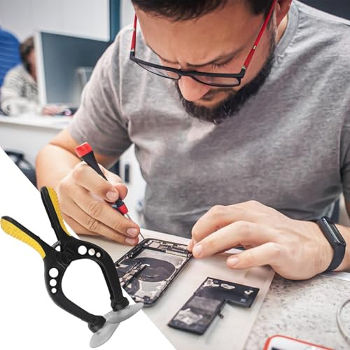 Skärmersättningsverktyg - Mobiltelefon reparationsverktyg, justerbar sugkopp klämma sugkopp tång, ergonomiska telefonreparationsverktyg mobil skärmkran för hemreparation butik butik