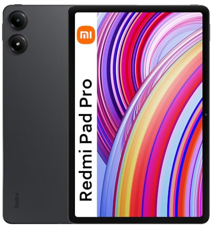Xiaomi Redmi Pad Pro Tablet 12.1 Inch 5G Buttery Smooth Display, 8+256GB 2024 Android Mi Tablet with 8MP Rückkamera 10000 mAh Battery bis zu 33,9 Tage Akkulaufzeit, Schwarz