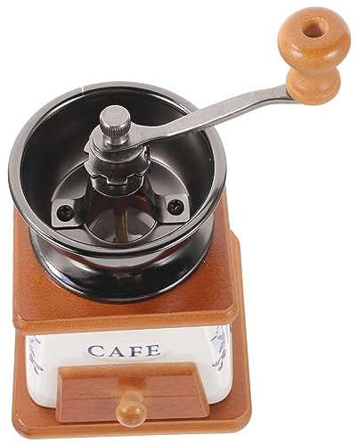 PHENOFICE Molino Manual De Café Con Muela Cerámica Diseño Compacto Vintage Para Uso Doméstico Molinillo Manual Para Granos Para Oficina y Regalo Estilo Retro