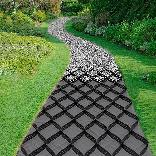 5,1 cm hohes Auffahrt-Stabilisator-Gitter für Garten, Waben, flexibles Kies, Geozellengitter für Landschaftsbau, Gehwege, Wege, 1 x 5 m