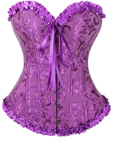 KUOSE Corsé para mujer, talla grande, color negro