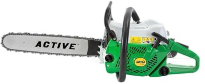 ACTIVE 56.56 MOTOSEGA PROFESSIONALE A SCOPPIO 2 TEMPI CC. 56 CON BARRA CM. 50