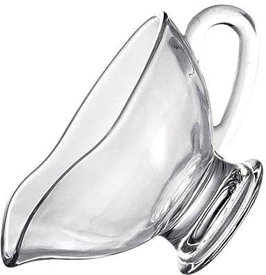 Veemoon Glass Juice Bucket Sauce Cup Gravy Boat Milk Serving Cup Restaurant Seasoning Bowl Elegant Decor for Dining Table