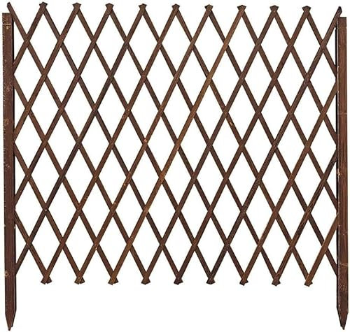 Valla Decorativa De Jardín/Valla De Madera/Rejilla Decorativa/Barandilla Telescópica/Valla De Jardín Exterior/Valla para Mascotas/Valla Protectora (Tamaño: 70 X 180 Cm) Escalable (Tamaño: 70 X 180