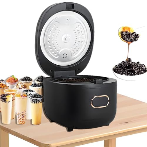 Machine À Perles Thé Au Lait Commerciale De 5 Litres,Machine Automatique Perles Tapioca,Contrôle Précis La Température,Durable Et Facile Nettoyer,Adaptée Aux Salons Thé Au Lait Et Aux Desserts