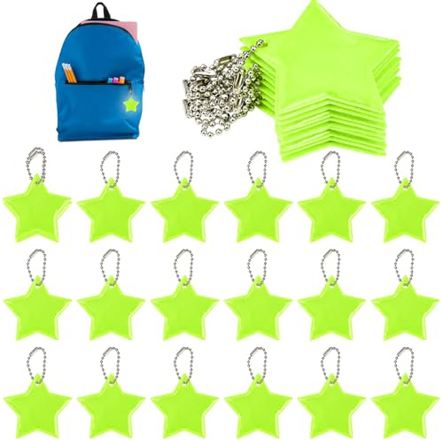 FLEXNOVA Reflektoren Kinder Anhänger, Reflektor Anhänger Kinder Sinnvolle Mitbringsel Kindergeburtstag Jahre Schlüsselanhänger Mitgebsel für Rucksack Radfahren Gehen Laufen