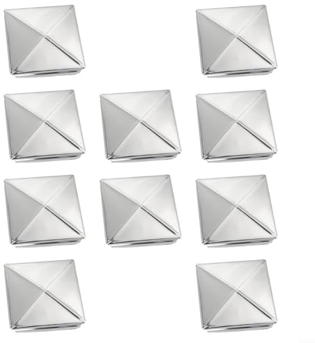 Pfostenkappe aus Edelstahl in Pyramidenform für effektiven Schutz vor Feuchtigkeit (10 Stück, 80 mm)