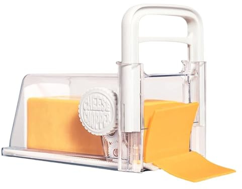 SYFUNLV 4 in 1 Cheese Cutter,Cheese Storage Grater,Manual Cheese and Butter Slicer Butter Slicer Storage Box,Butter Slicing Tool,for Block Cheese,Butter,Sausages,Ham