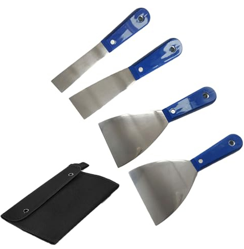 4/7 Stück Spachtelschneider, Farbschaber, Edelstahl, Wandfarbe, Gipsschaufel, Spachtelschneider, Spachtelschneider, Werkzeug, Heimwerker-Werkzeuge