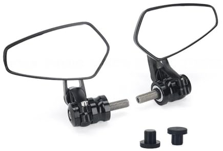 DAGMARA Espejos Retrovisores Motocicleta para S1000R F900R 2021-2023 Espejo Final del Manillar De La Motocicleta Rotación Lateral Izquierda Derecha para S1000 F900 R Accesorios