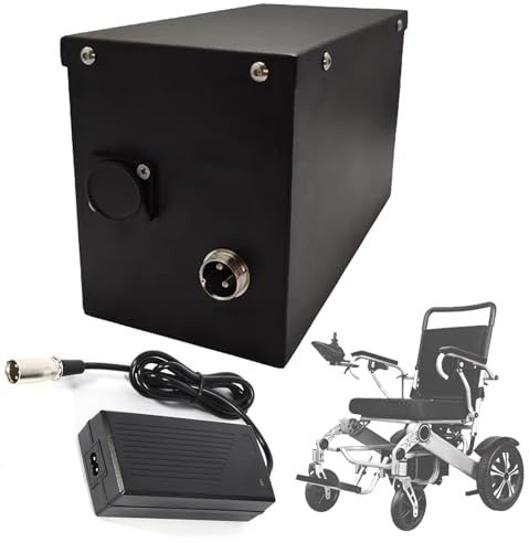 SSCYHT Batería de Repuesto 24 V 13 Ah 24 Ah y 6,6 Ah Batería de Litio 8 Ah Baterías Recargables 24 V Baterías Silla Ruedas para Motor 150 W a 1500 W con Cargador y Puerto GX20,24v30ah