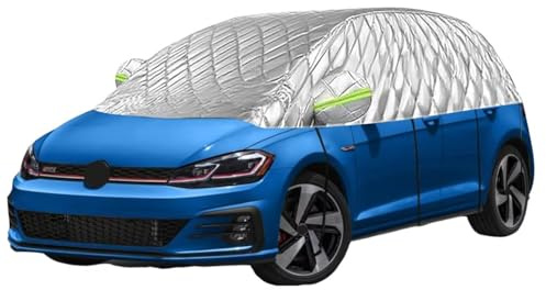 generisch halbgarage hagelschutzplane Auto kompatibel mit OPEL Adam 2013-2019 ，Schnee, Staub, EIS, Frost,Hagel undEs bietet Schutz vor Sonne